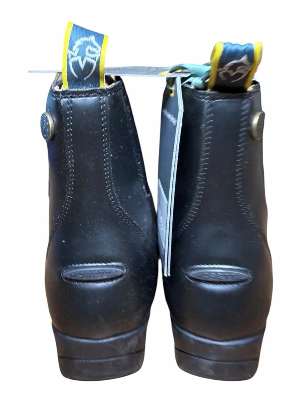 Shires Moretta Clio Paddock Riding Boots Kids Size 3 Black YKK Zip NWOB